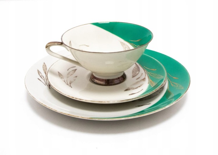 ZESTAW STAREJ PORCELANY, TRIO BAREUTHER WALDSASSEN