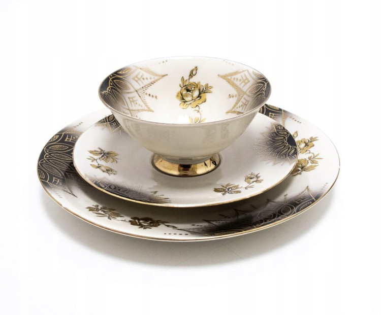 ZESTAW STAREJ PORCELANY, TRIO BAREUTHER