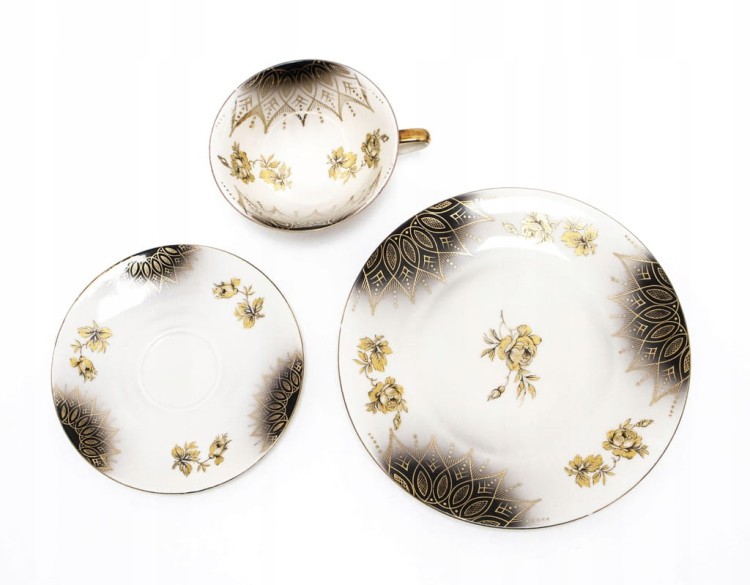 ZESTAW STAREJ PORCELANY, TRIO BAREUTHER