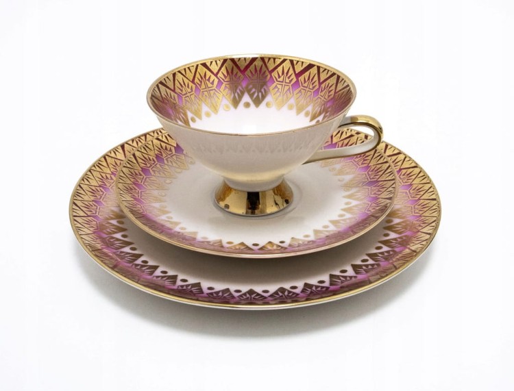 ZESTAW STAREJ PORCELANY, TRIO WINTERLING
