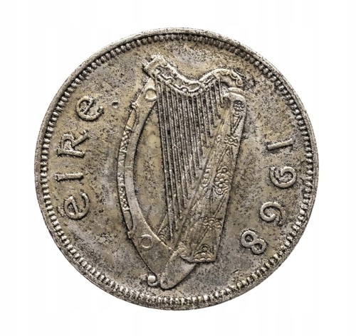 Irlandia 2 szylingi (floren) Łosoś , 1962 rok.