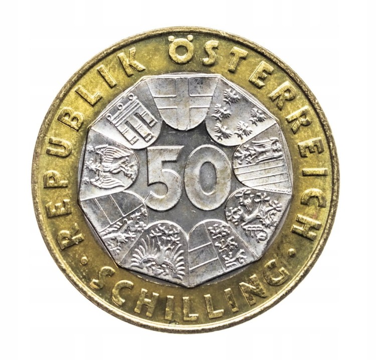 Austria 50 szylingów, 2000, 100 rocznica - Pierwszy samochód Lohner-Porsche