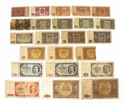 ZESTAW BANKNOTÓW POLSKICH 1946 - 1948 (NR 14)