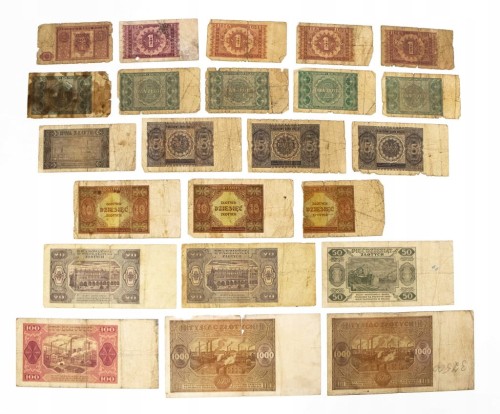 ZESTAW BANKNOTÓW POLSKICH 1946 - 1948 (NR 14)