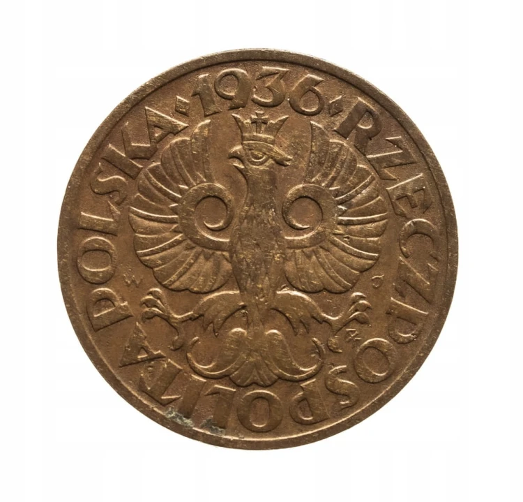 Polska, II Rzeczpospolita, 2 grosze 1936, Warszawa