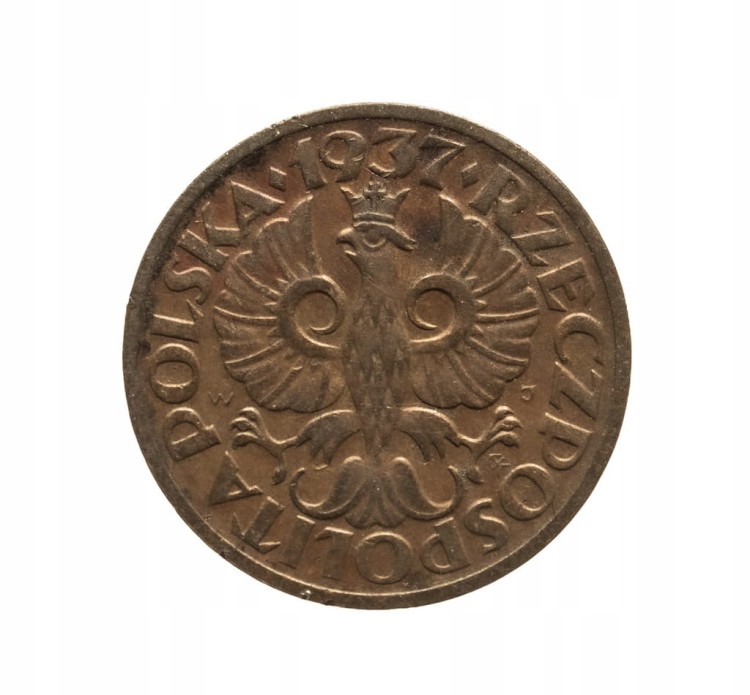 Polska, II Rzeczpospolita, 1 grosz 1937, Warszawa