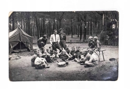 STARA FOTOGRAFIA - OBÓZ HARCERSKI, SIELINKO / OPALENICA 1930