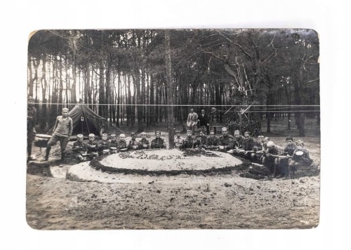 STARA FOTOGRAFIA - OBÓZ HARCERSKI, SIELINKO / OPALENICA 1930