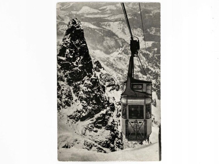 ZAKOPANE - WAGON KOLEJKI NA KASPROWY WIERCH LATA 60. PRL