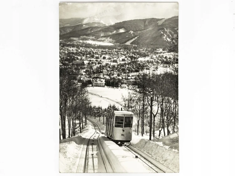 ZAKOPANE - WAGON KOLEJKI NA GUBAŁÓWKĘ 1972 PRL