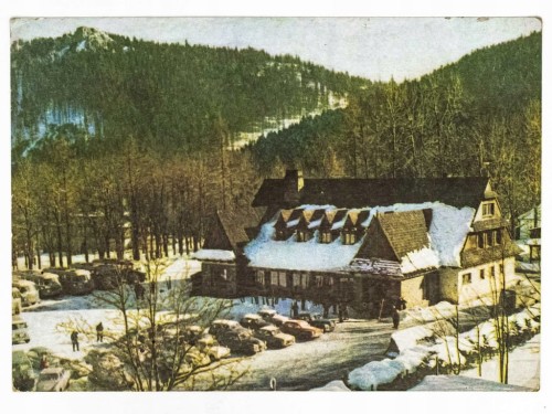 ZAKOPANE - RESTAURACJA ZAJAZD GÓRSKI KUŹNICE STARE SAMOCHODY LATA 60. PRL