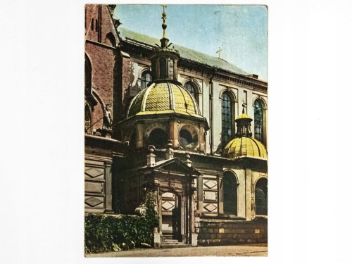 KRAKÓW - KAPLICA ZYGMUNTOWSKA CZĘŚĆ KATEDRY NA WAWELU 1961 PRL