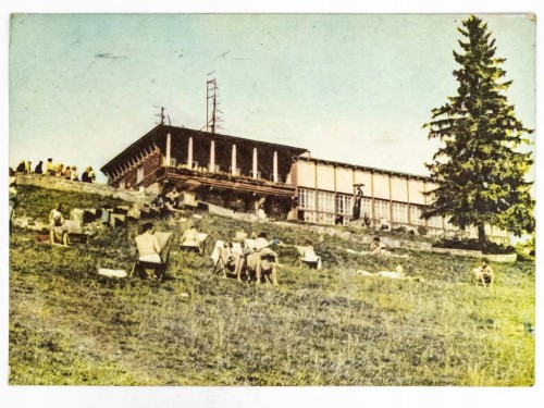 ZAKOPANE - ZBOCZE GUBAŁÓWKI RESTAURACJA TARASY 1967 PRL