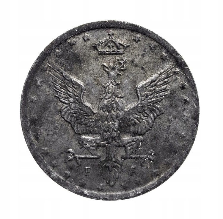 Królestwo Polskie,5 fenigów 1918, Stuttgart