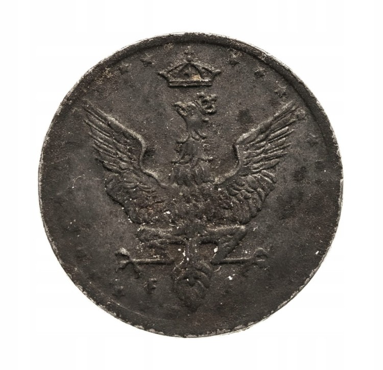 Królestwo Polskie,5 fenigów 1918, Stuttgart