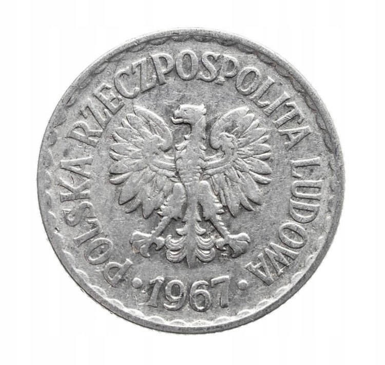Polska, PRL, 1 złoty 1967, Warszawa