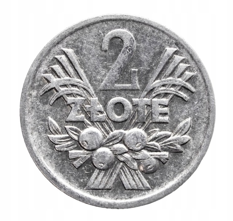Polska, PRL (1944-1989), 2 złote 1971 Jagody, Warszawa
