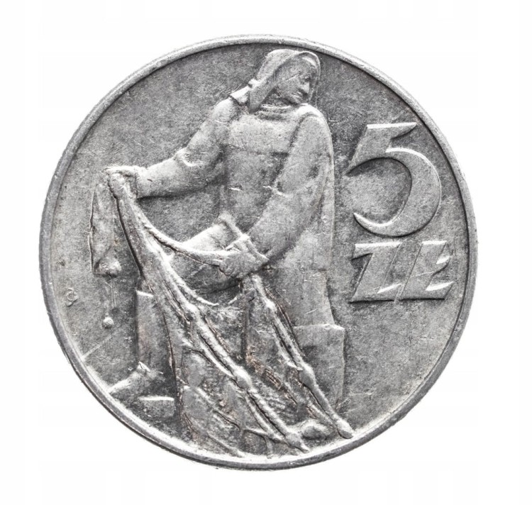 PRL (1944-1989), 5 złotych 1973 Rybak