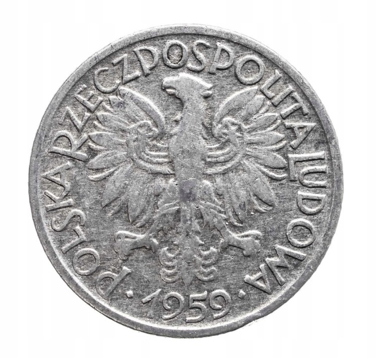 Polska, PRL (1944-1989), 2 złote 1959 Jagody, Warszawa