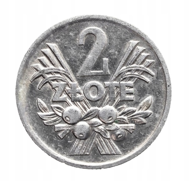 Polska, PRL (1944-1989), 2 złote 1974 Jagody, Warszawa