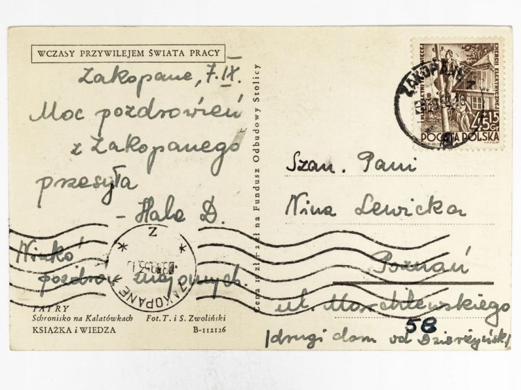 TATRY - SCHRONISKO NA KALATÓWKACH 1953 PRL