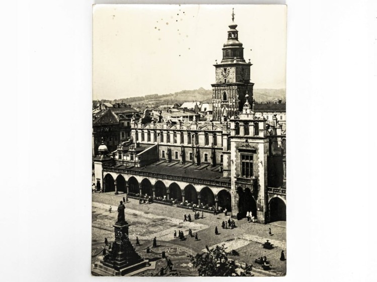 KRAKÓW - SUKIENNICE I WIEŻA RATUSZOWA 1971 PRL