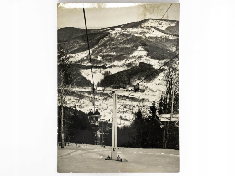 BESKID ŚLĄSKI - WYCIĄG KRZESEŁKOWY NA CZANTORIĘ LATA 60. / 70. PRL