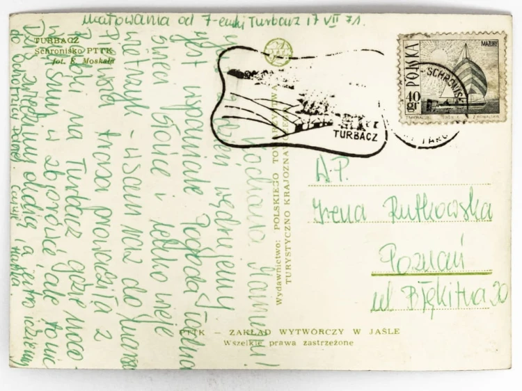 TURBACZ - SCHRONISKO PTTK IM. WŁADYSŁAWA ORKANA 1971 PRL