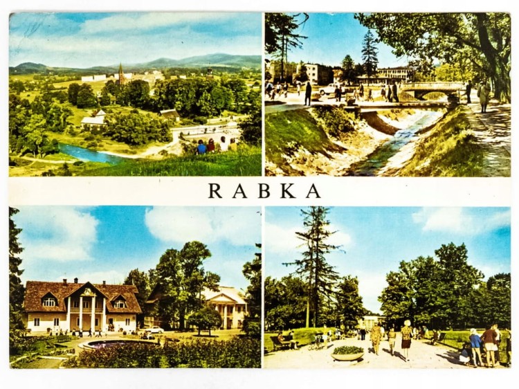 RABKA-ZDRÓJ - PANORAMA, PRZYCHODNIA UZDROWISKOWA, DEPTAK LATA 70. PRL
