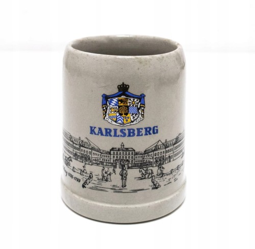 STARY CERAMICZNY KUFEL - PIWO KARLSBERG