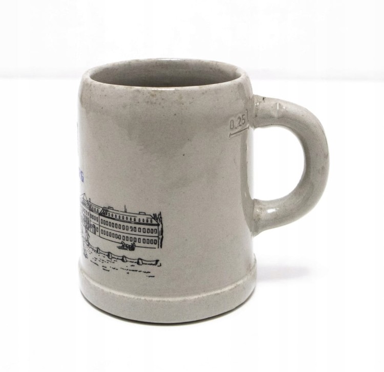 STARY CERAMICZNY KUFEL - PIWO KARLSBERG