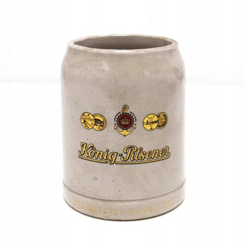 STARY CERAMICZNY KUFEL - PIWO KONIG-PILSNER