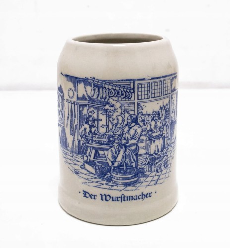 STARY CERAMICZNY KUFEL - KIEŁBASY DER WURSTMACHER