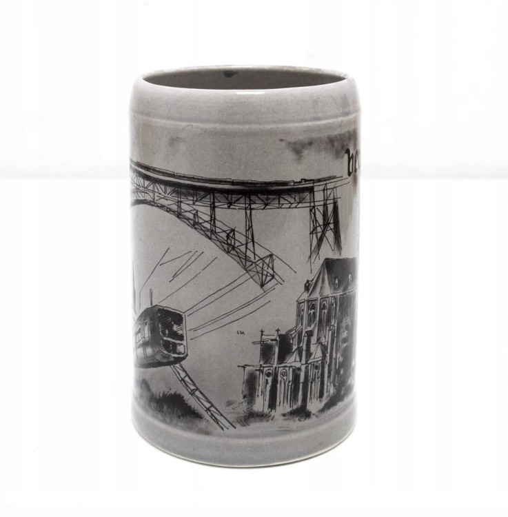 STARY CERAMICZNY KUFEL - BERGISCHES LAND, NIEMCY