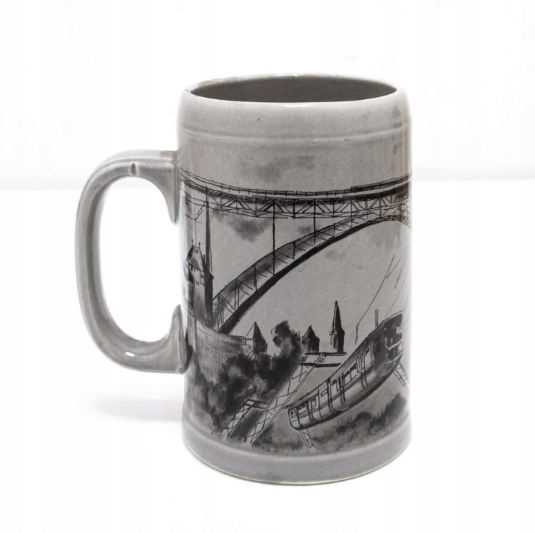 STARY CERAMICZNY KUFEL - BERGISCHES LAND, NIEMCY