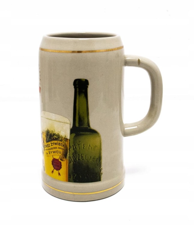 STARY CERAMICZNY KUFEL - PIWO ŻYWIEC