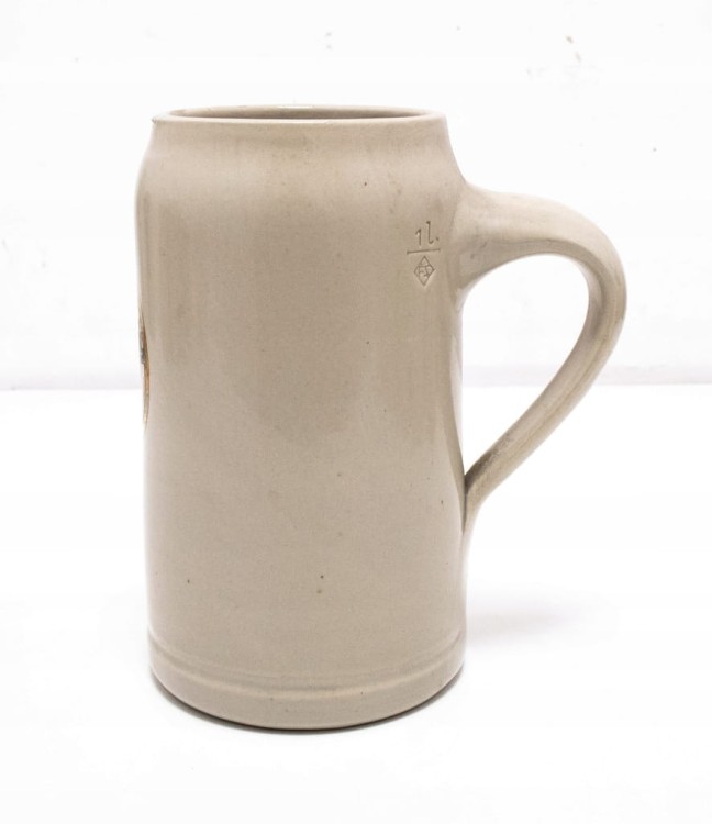 STARY CERAMICZNY KUFEL - PIWO HOFMARK, CHAM
