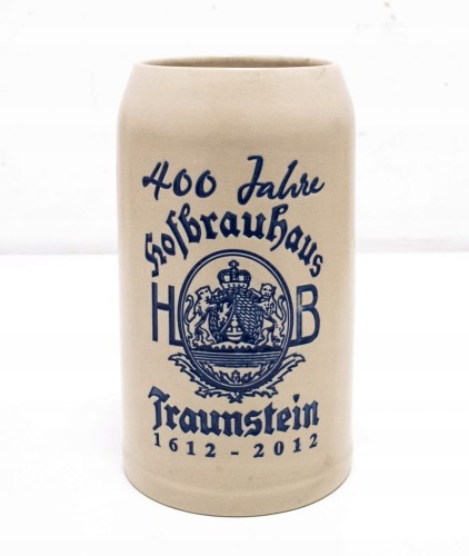 STARY CERAMICZNY KUFEL - 400 LAT PIWA HOFBRAUHAUS TRAUNSTEIN 2012