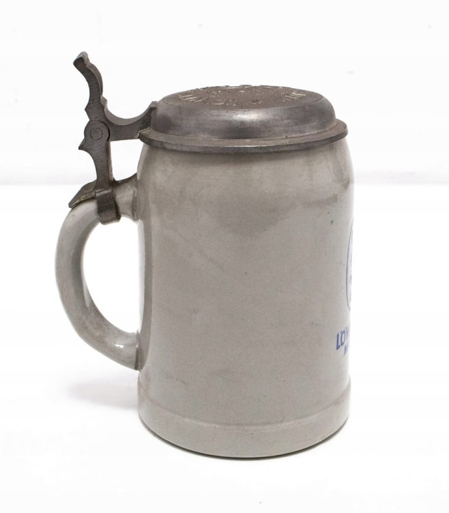 STARY CERAMICZNY KUFEL - PIWO LOWENBRAU, MONACHIUM