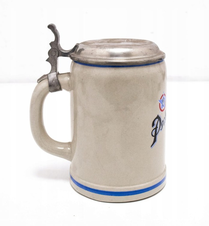 STARY CERAMICZNY KUFEL - PIWO PSCHORR BRAU, MONACHIUM