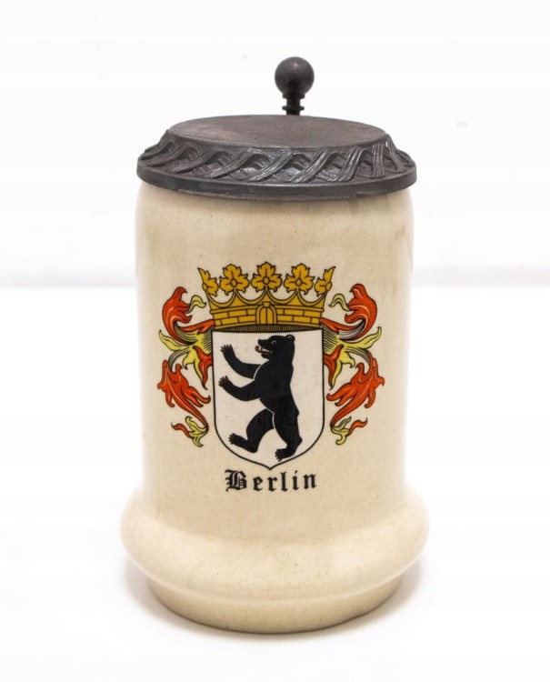 STARY CERAMICZNY KUFEL - BERLIN
