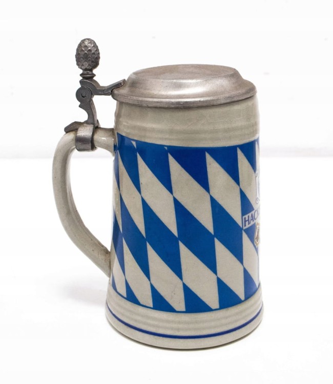 STARY CERAMICZNY KUFEL - PIWO HACKER PSCHORR, MONACHIUM