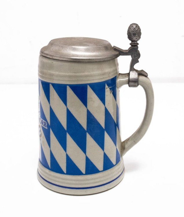 STARY CERAMICZNY KUFEL - PIWO HACKER PSCHORR, MONACHIUM