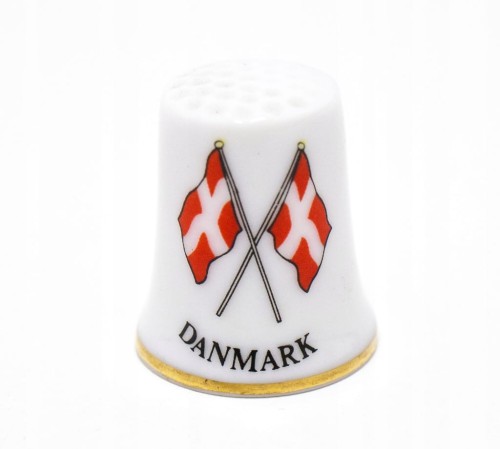 STARY PORCELANOWY NAPARSTEK - DANIA