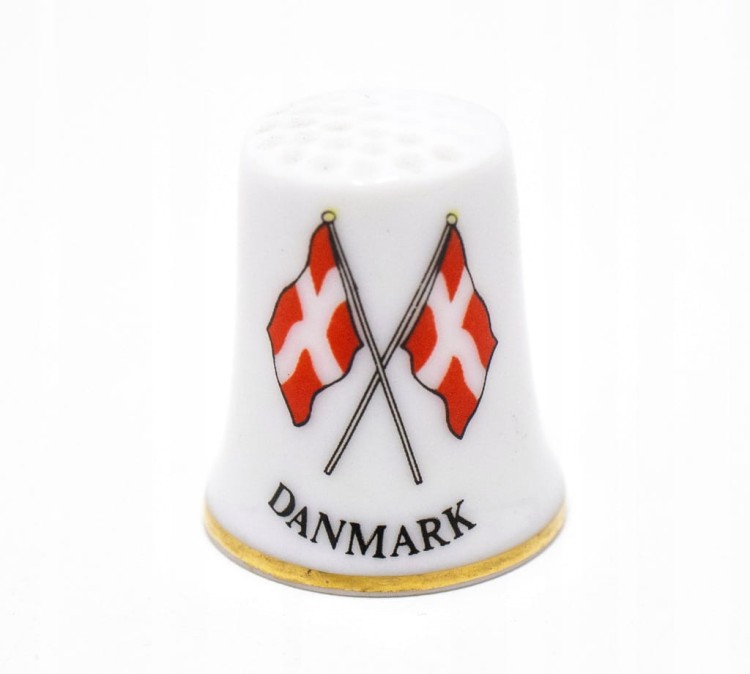 STARY PORCELANOWY NAPARSTEK - DANIA