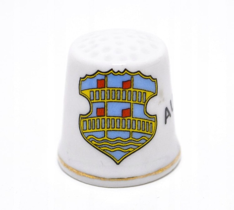 STARY PORCELANOWY NAPARSTEK - AUE BAD SCHLEMA, NIEMCY