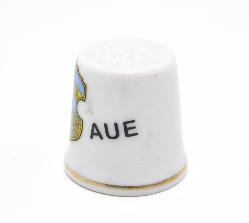 STARY PORCELANOWY NAPARSTEK - AUE BAD SCHLEMA, NIEMCY
