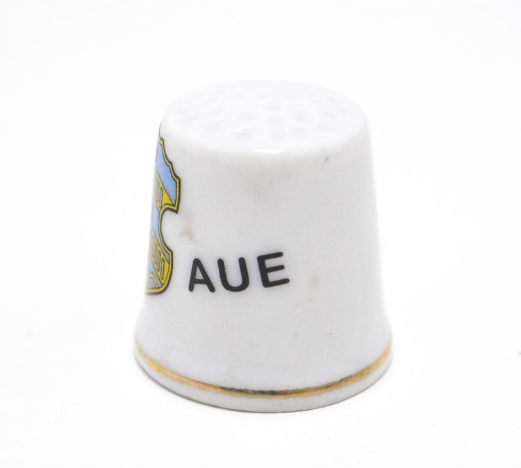 STARY PORCELANOWY NAPARSTEK - AUE BAD SCHLEMA, NIEMCY