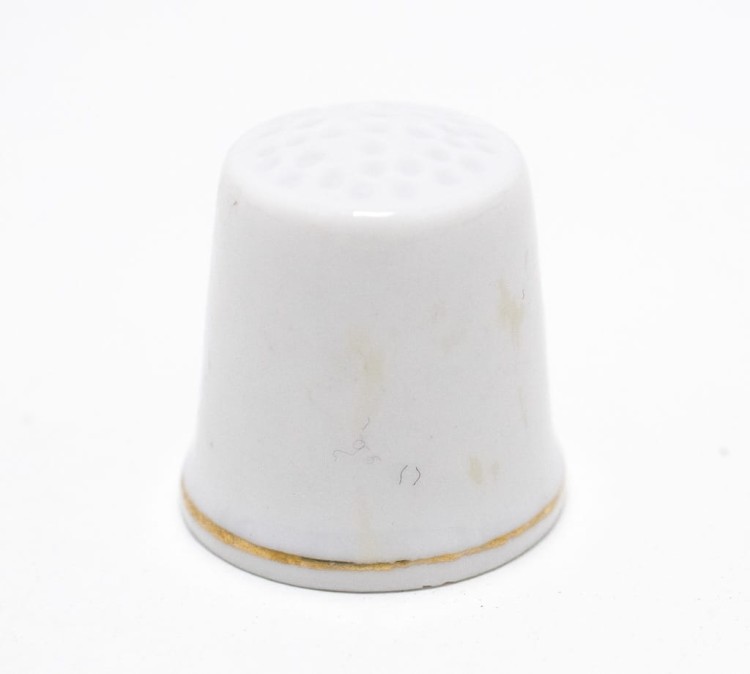 STARY PORCELANOWY NAPARSTEK - AUE BAD SCHLEMA, NIEMCY
