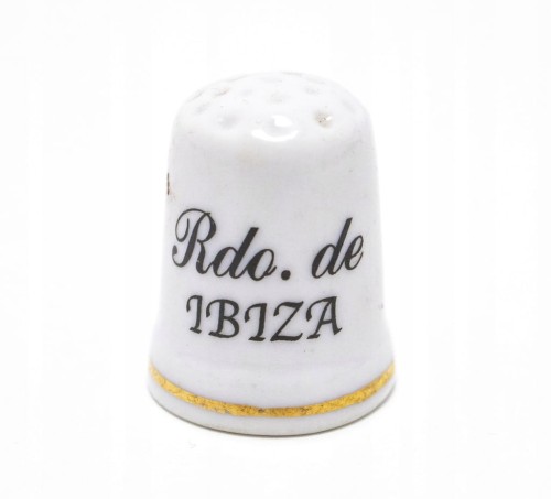 STARY PORCELANOWY NAPARSTEK - IBIZA